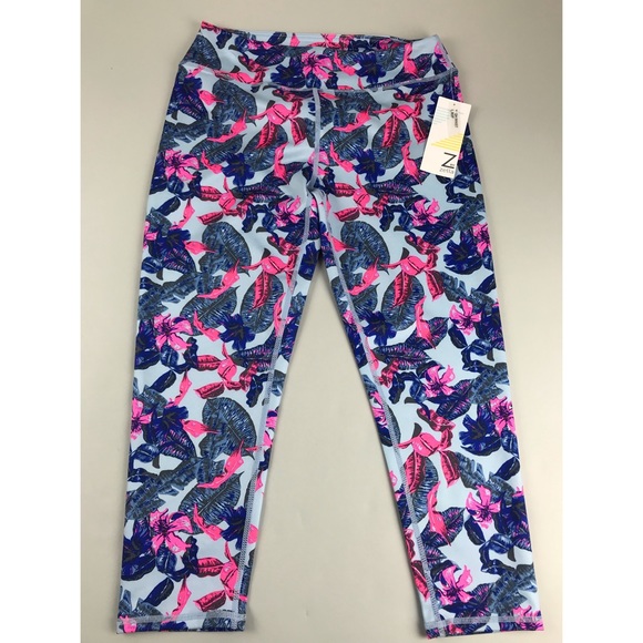 Zella Other - Zella High Waist Crop Print Leggings Floral xL